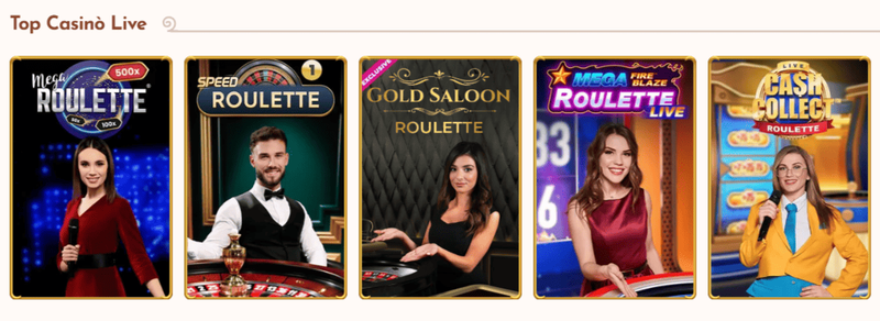 Migliori giochi del casinò live disponibili su BetHall